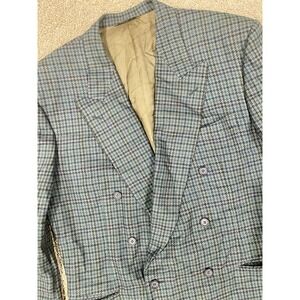 Canali Notched Lapel Sport Coat Mens 44/46L Green 2 Button Blazer 100% Pure Wool